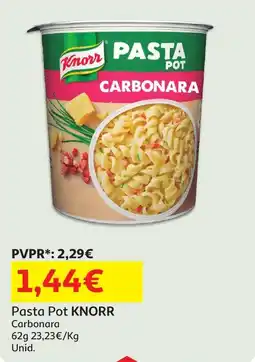 Auchan Pasta Pot KNORR Carbonara promoção