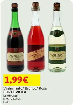 Auchan Vinho Tinto/ Branco/ Rosé CORTE VIOLA promoção