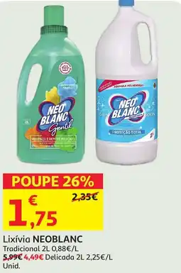 Auchan Lixívia NEOBLANC Tradicional promoção