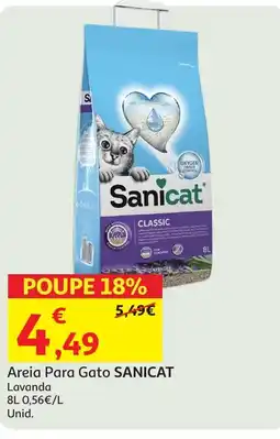 Auchan Areia Para Gato SANICAT Lavanda promoção