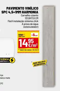 Pavimento vinílico spc 4,5+1mm harmonia