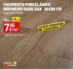Brico Depôt Pavimento porcelânico norwegio dark oak promoção