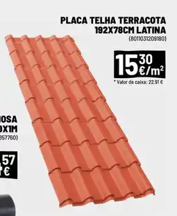 Placa telha terracota