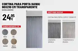 Brico Depôt Cortina para porta hawai transparente promoção
