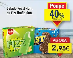 Gelado Feast 4un. ou Fizz limão 6un.