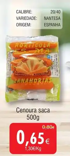 Cenoura saca
