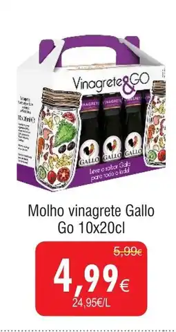 Molho vinagrete Gallo Go