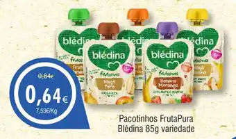 Froiz Pacotinhos FrutaPura Blédina variedade promoção