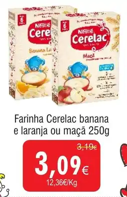Froiz Farinha Cerelac banana e laranja ou maçã promoção
