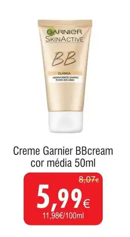 Creme Garnier BBcream cor média