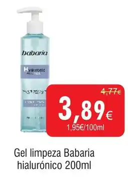 Gel limpeza Babaria hialurónico