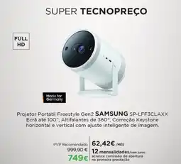El Corte Inglés Projetor Portátil Freestyle Gen2 SAMSUNG SP-LFF3CLAXX promoção