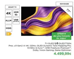 El Corte Inglés TV OLED LG OLED77G54 promoção