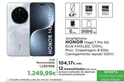El Corte Inglés Smartphone HONOR Magic7 Pro 5G promoção