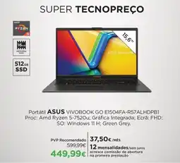 El Corte Inglés Portátil ASUS VIVOBOOK GO E1504FA-R57ALHDPB1 promoção