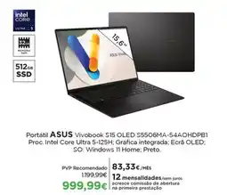 El Corte Inglés Portátil ASUS Vivobook S15 OLED S5506MA-54AOHDPB1 promoção