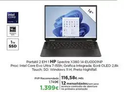 Portátil 2 EM 1 HP Spectre x360 14-EU0001NP