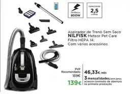 El Corte Inglés Aspirador de Trenó Sem Saco NILFISK Meteor Pet Care promoção