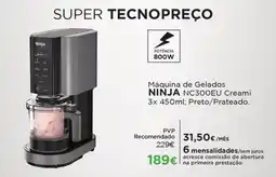 El Corte Inglés Máquina de Gelados NINJA NC300EU promoção