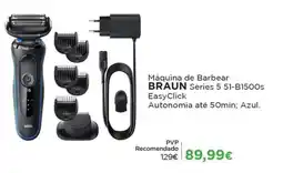 El Corte Inglés Máquina de Barbear BRAUN Series 5 51-B1500s promoção