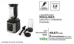 El Corte Inglés Liquidificador MOULINEX Infiny Mix+ LM91HD10 Prateado. promoção