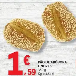 E.Leclerc Pão de abóbora e nozes promoção