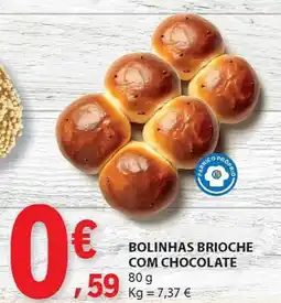 E.Leclerc Bolinhas brioche com chocolate promoção