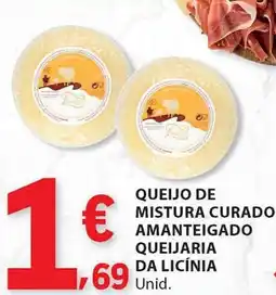 Queijo de mistura curado amanteigado queijaria da licínia