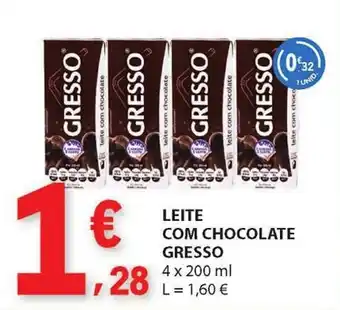 E.Leclerc Leite com chocolate gresso promoção