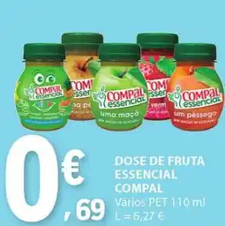 E.Leclerc Dose de fruta essencial compal promoção
