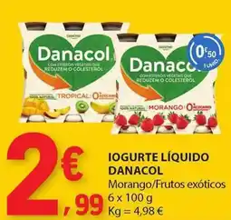 E.Leclerc Iogurte líquido danacol promoção