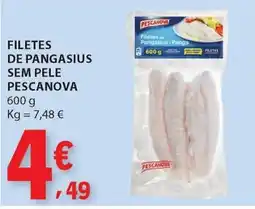 E.Leclerc Filetes de pangasius sem pele pescanova promoção