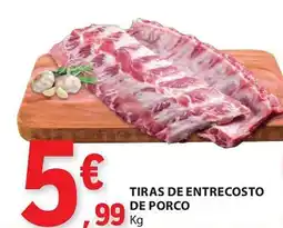 E.Leclerc Tiras de entrecosto de porco promoção