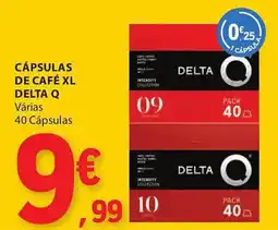 E.Leclerc Cápsulas de café xl delta q promoção