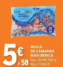 E.Leclerc Miolo de camarão mar ibérica promoção