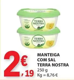 E.Leclerc Manteiga com sal terra nostra promoção