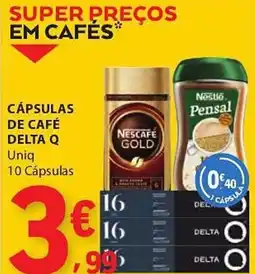 E.Leclerc Cápsulas de café delta q promoção