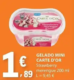 Gelado mini carte d'or