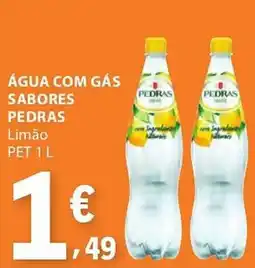 E.Leclerc Água com gás sabores pedras limão promoção
