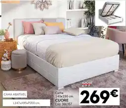 Conforama Cama CUORE promoção