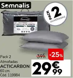 Conforama Pack 2 Almofadas ACTICARBON promoção