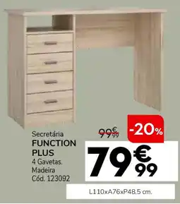 Conforama Secretária FUNCTION PLUS promoção