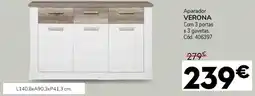 Conforama Aparador VERONA Com 3 portas e 3 gavetas. Cód. 406397 promoção