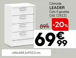 Conforama Cómoda LEADER promoção