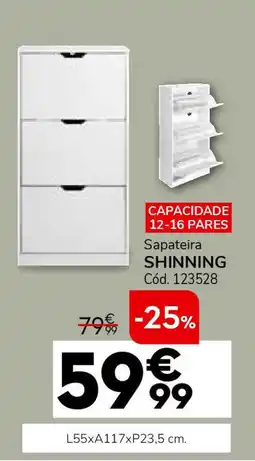 Conforama Sapateira SHINNING promoção