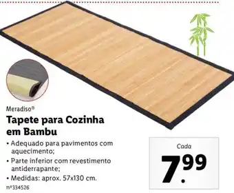 Lidl Meradiso Tapete para Cozinha em Bambu promoção