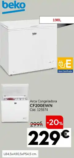 Conforama Arca Congeladora CF200EWN promoção
