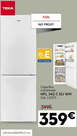 Conforama Frigorífico Combinado NFL 342 C EU WH promoção