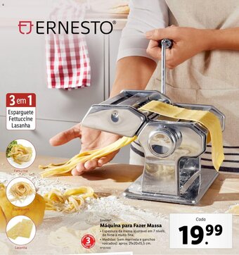 Lidl Ernesto Máquina para Fazer Massa promoção