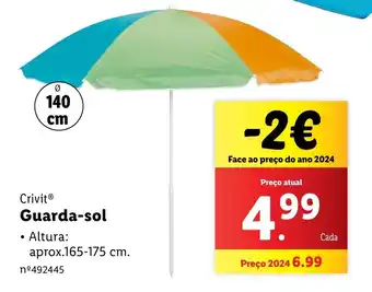 Lidl Crivit Guarda-sol promoção